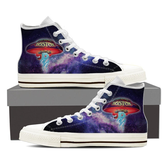 boston ladies high top sneakers
