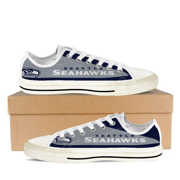seattle seahawks mens low cut sneakers cut 1