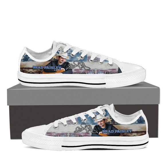 brad paisley ladies low cut sneakers