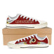 washington redskins ladies low cut sneakers