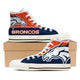 denver broncos ladies high top sneakers
