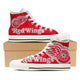 detroit red wings mens high top sneakers high top