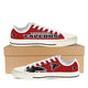 atlanta falcons ladies low cut sneakers