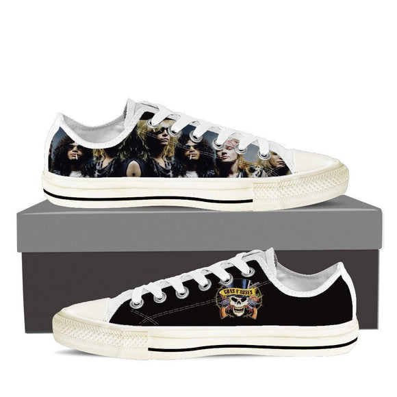 guns n roses mens low cut sneakers