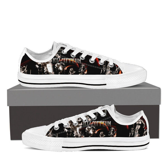 led zeppelin mens low cut sneakers