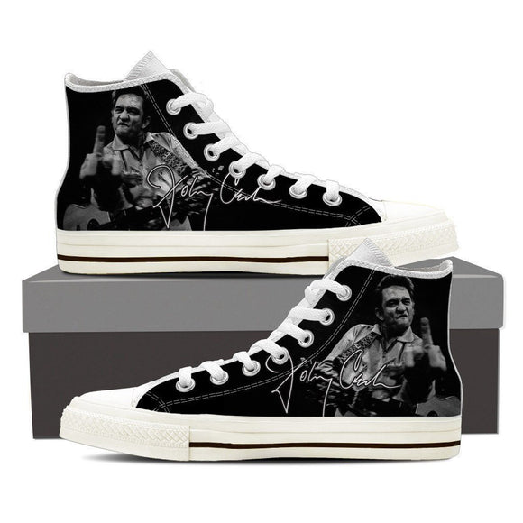 johnny cash ladies high top sneakers