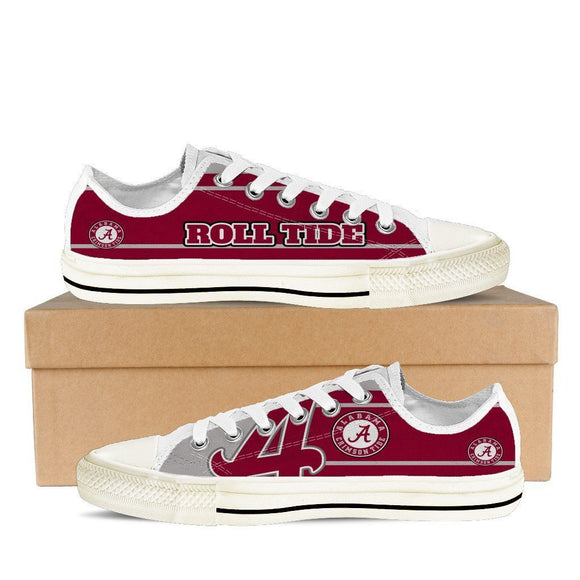 alabama crimson tide ladies low cut sneakers