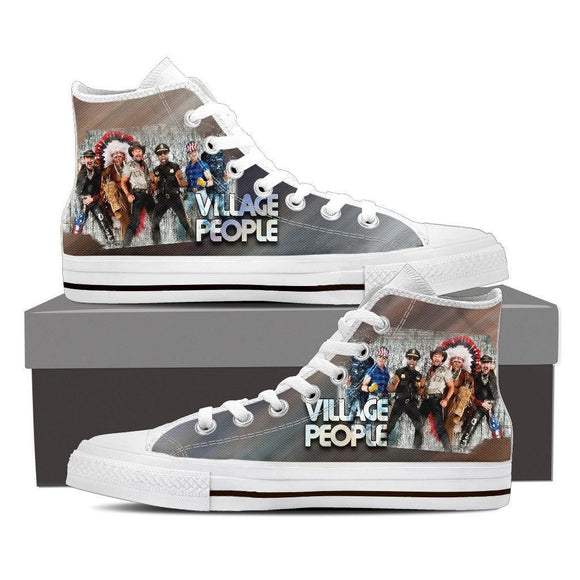 the village people ladies high top sneakers