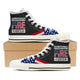 volunteer firefighter mens high top sneakers high top