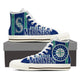 seattle mariners mens high top sneakers