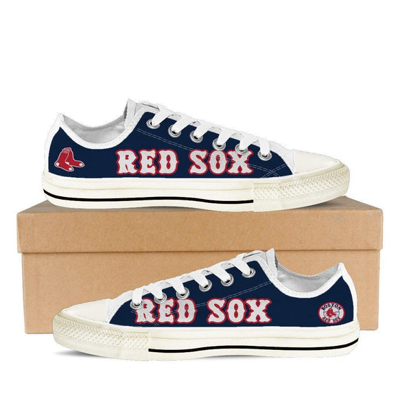 boston red sox mens low cut sneakers cut