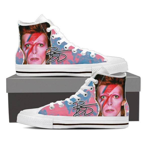 david bowie mens high top sneakers