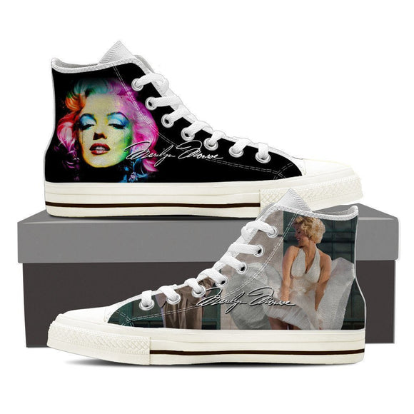 marilyn monroe ladies high top sneakers