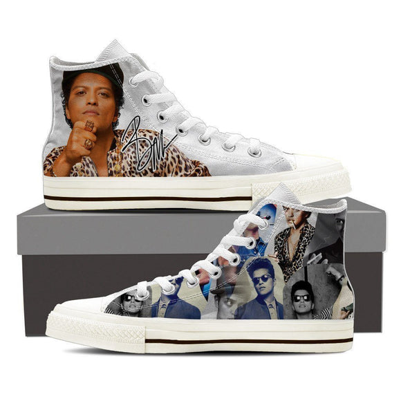bruno mars mens high top sneakers