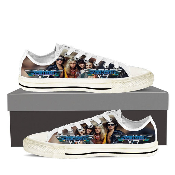 van halen ladies low cut sneakers