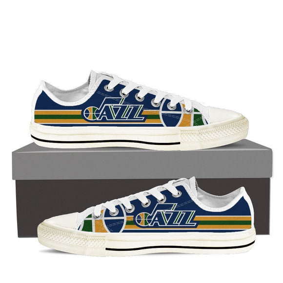 utah jazz mens low cut sneakers cut