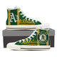 oakland athletics mens high top sneakers