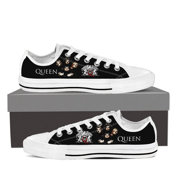 queen band new mens low cut sneakers