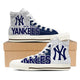 new york yankees ladies high top sneakers