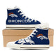 denver broncos mens high top sneakers high top