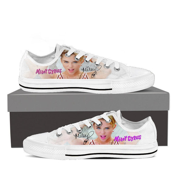 miley cyrus ladies low cut sneakers