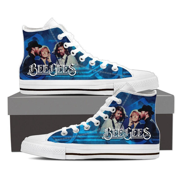 bee gees ladies high top sneakers