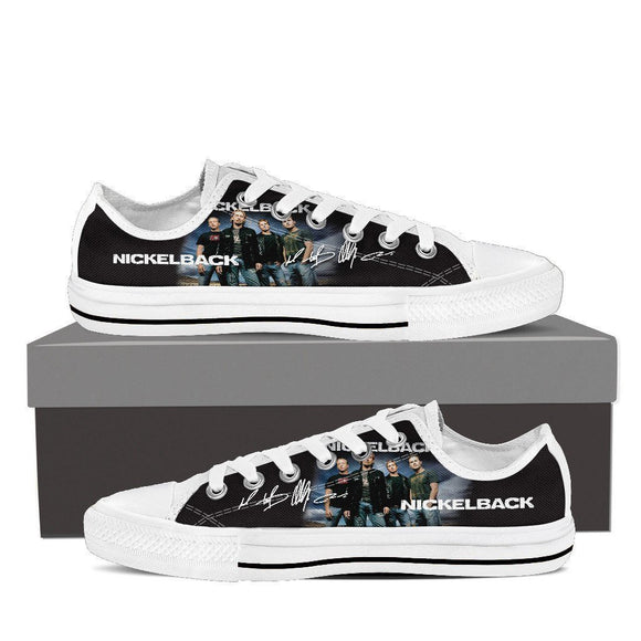 nickelback mens low cut sneakers