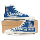 los angeles dodgers mens high top sneakers high top
