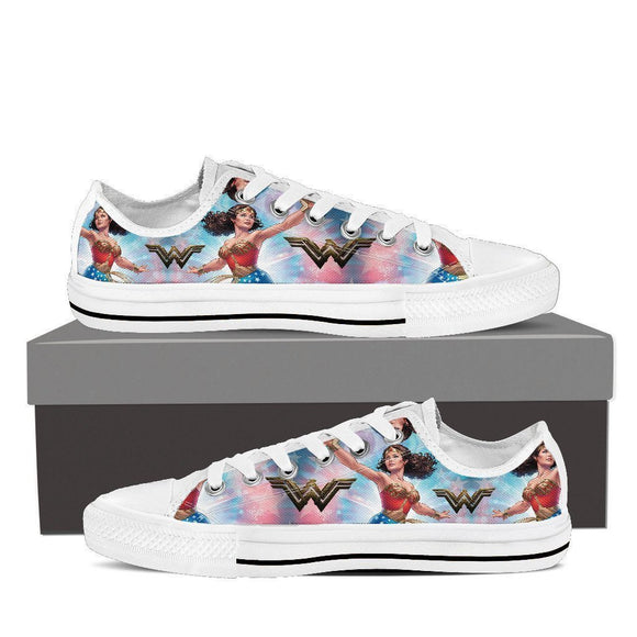wonder woman ladies low cut sneakers
