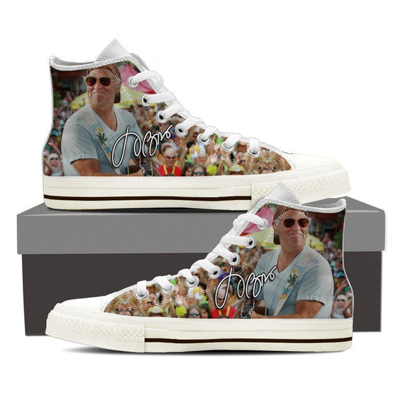 jimmy buffett ladies high top sneakers