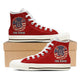 us fire rescue ladies high top sneakers