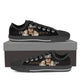 kid rock black mens low cut sneakers