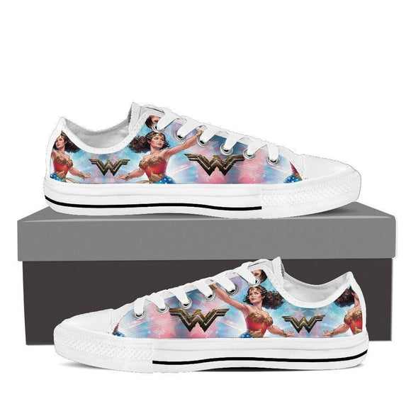wonder woman mens low cut sneakers