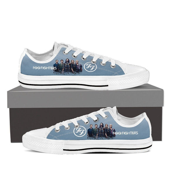 foo fighters ladies low cut sneakers