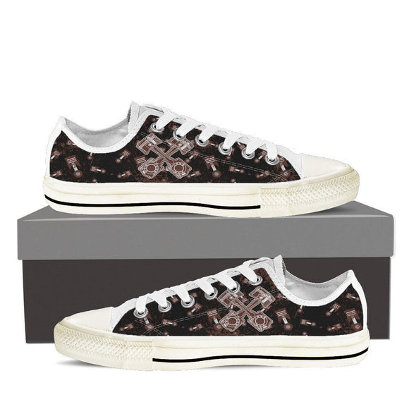 cross pistons mens low cut sneakers