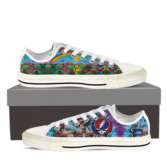 grateful dead ladies low cut sneakers