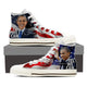obama  ladies high top sneakers