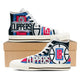 los angeles clippers ladies high top sneakers