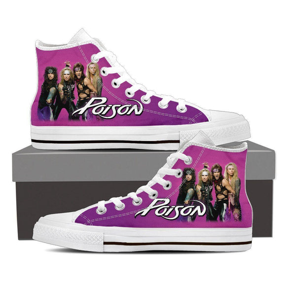 poison ladies high top sneakers