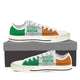irish roots new mens low cut sneakers cut