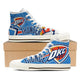 oklahoma city thunder ladies high top sneakers