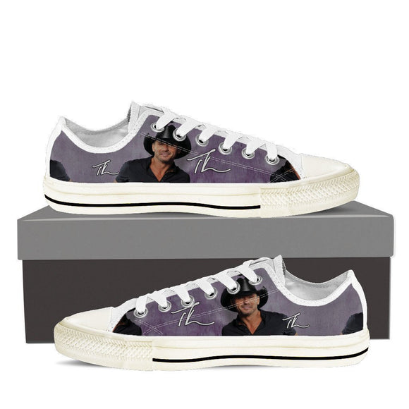 tim mcgraw mens low cut sneakers