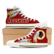 washington redskins ladies high top sneakers