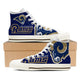 los angeles rams mens high top sneakers high top