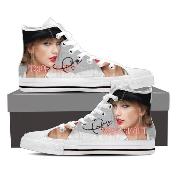 taylor swift ladies high top sneakers