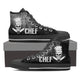 chef skull knifes ladies high top sneakers