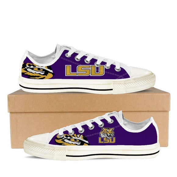 lsu tigers ladies low cut sneakers