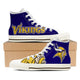 minnesota vikings ladies high top sneakers