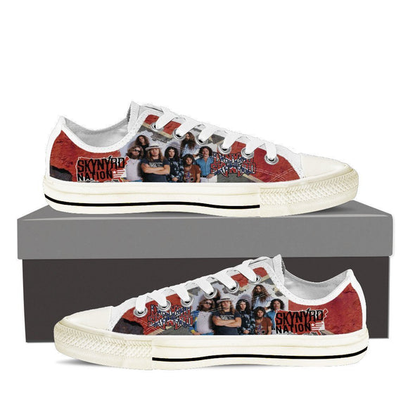 lynyrd skynyrd mens low cut sneakers