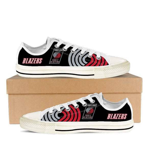 portland trail blazers ladies low cut sneakers